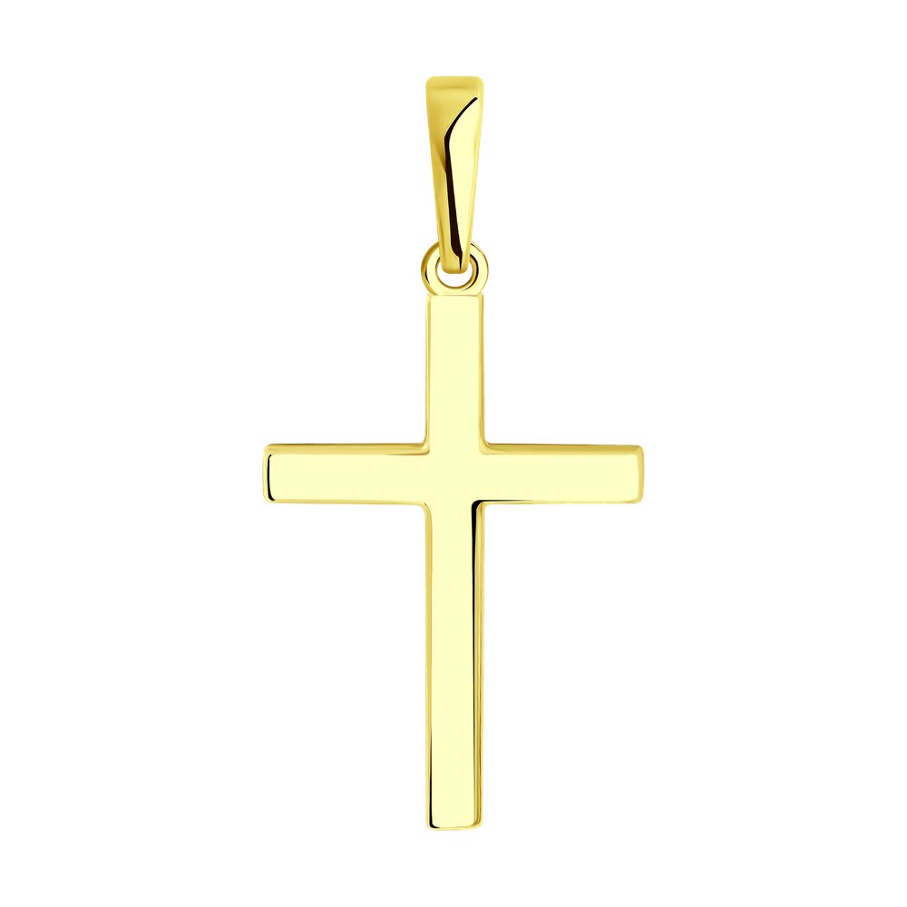 Pandantiv Cruce din Aur Galben 14K cu Diamante, articol 1030492-2, previzualizare foto 3