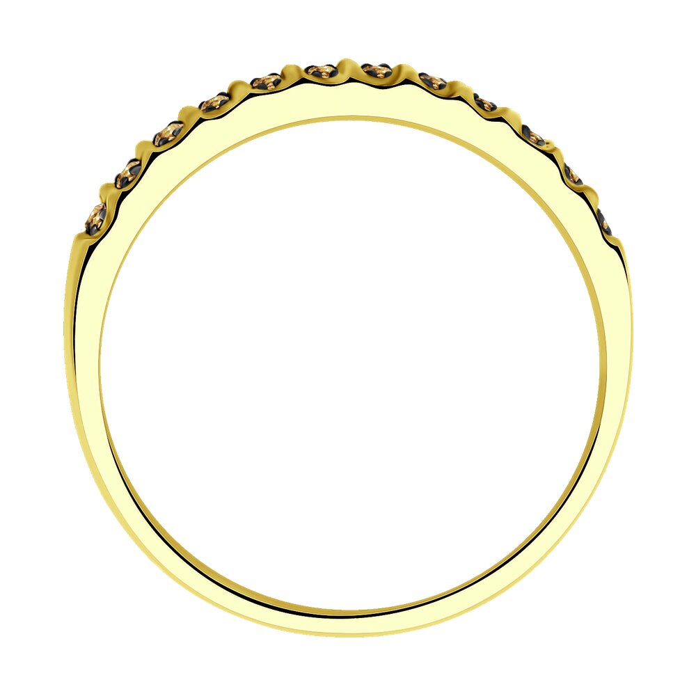 Inel din Aur Galben 14K cu Diamante , articol 1012208-2, previzualizare foto 3