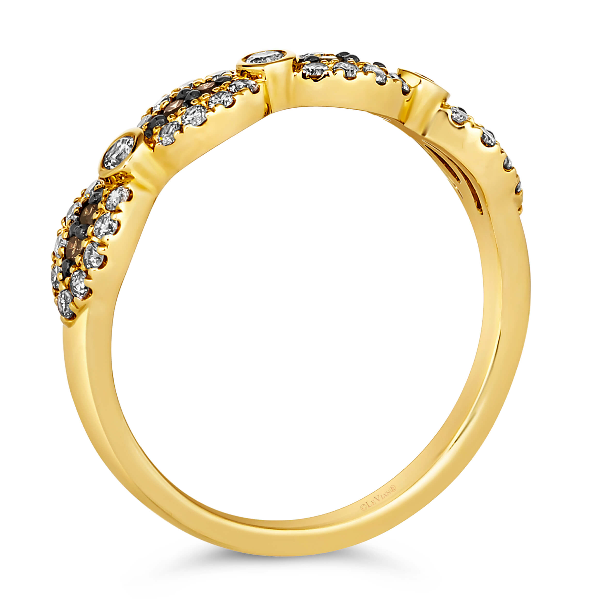 Inel din Aur Galben 14K cu Diamante 0.40Ct, articol WJQR 21A, previzualizare foto 3