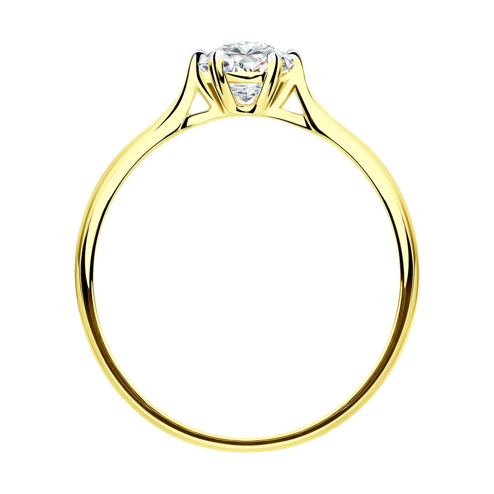 Inel din Aur Galben 14K cu Zirconiu Swarovski, articol 81010285-2, previzualizare foto 2