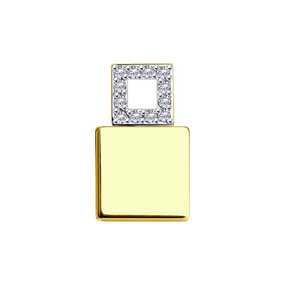 Pandantiv din Aur Galben 14K cu Diamante si Ceramica, articol 6035074, previzualizare foto 2