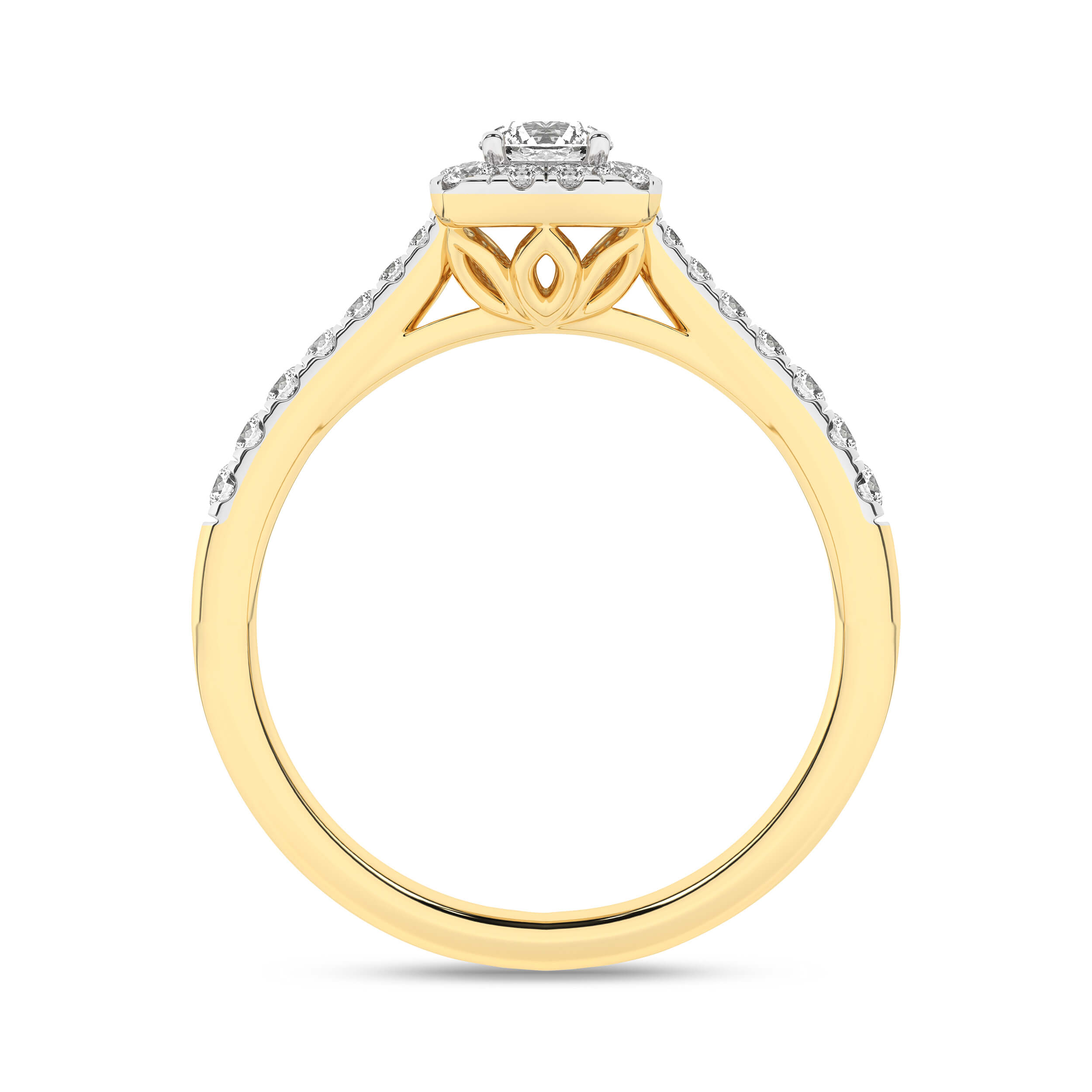 Inel de logodna din Aur Galben 14K cu Diamante 0.50Ct, articol RB17645EG, previzualizare foto 1