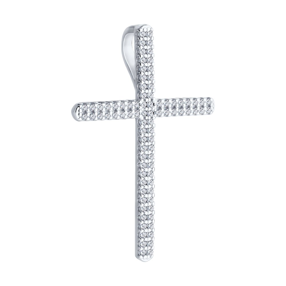 Pandantiv Cruce din Argint cu Zirconiu, articol 94031253, previzualizare foto 2
