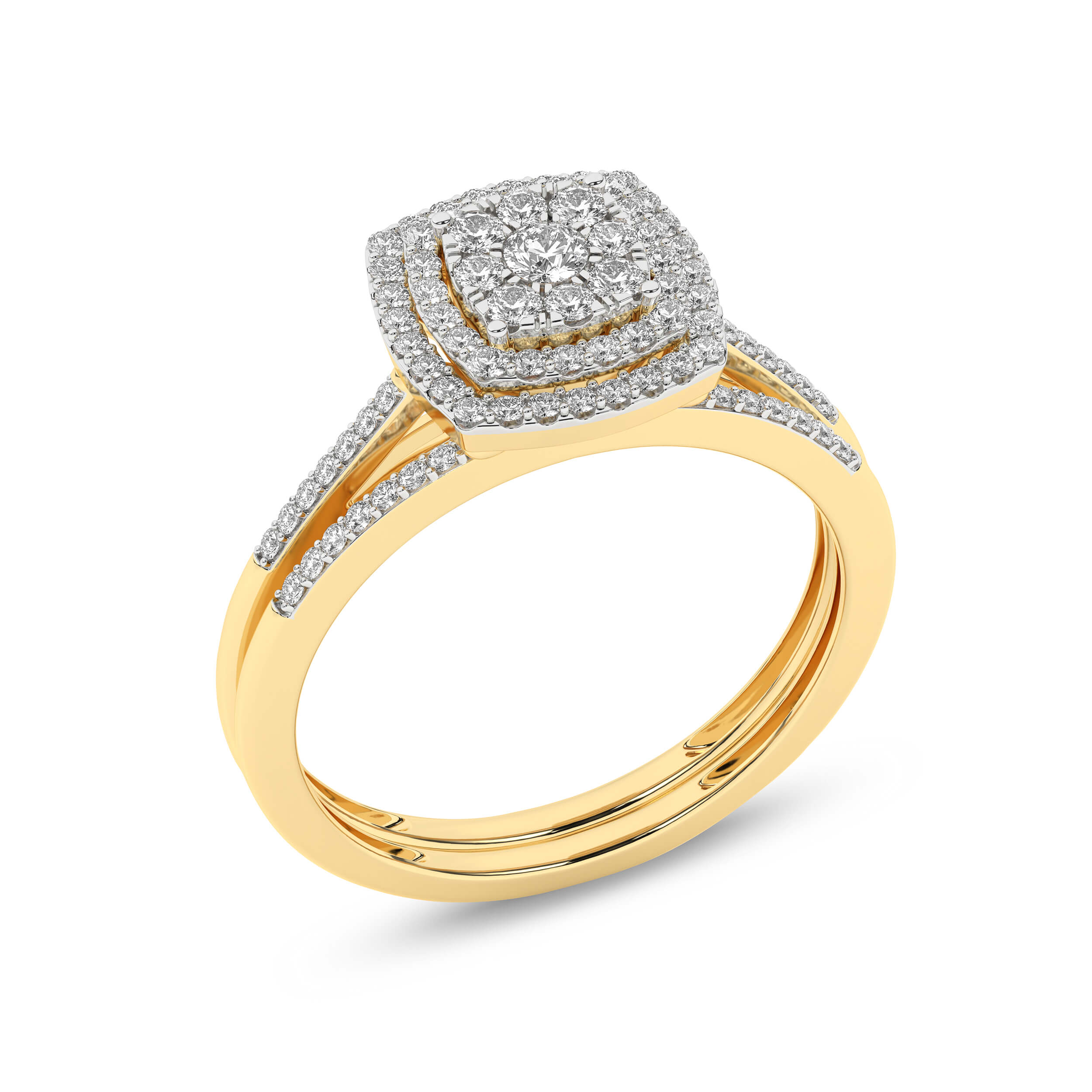 Inel de logodna din Aur Galben 14K cu Diamante 0.33Ct, articol RB15449, previzualizare foto 4