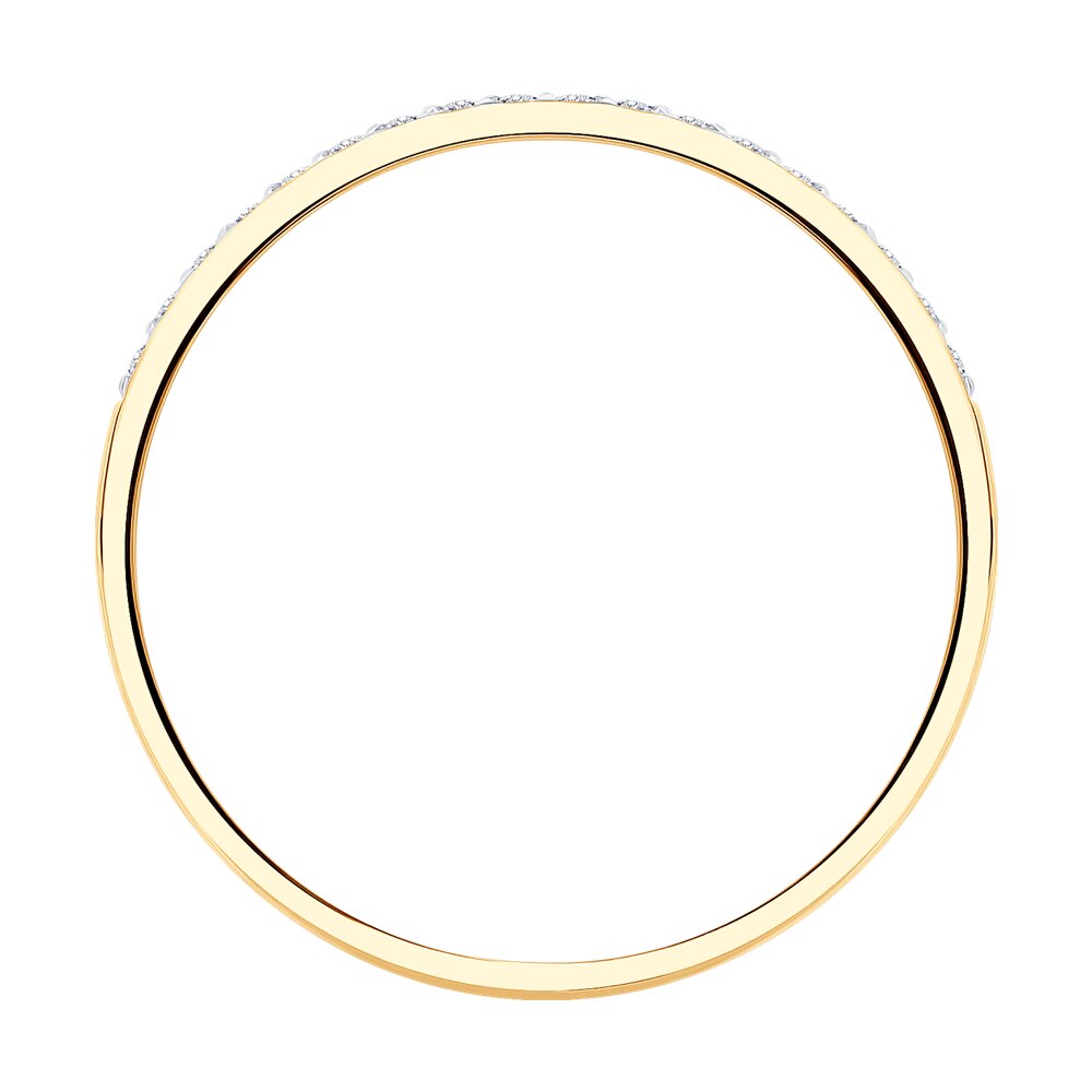 Inel din Aur Roz 14K cu Zirconiu, articol 017151, previzualizare foto 2