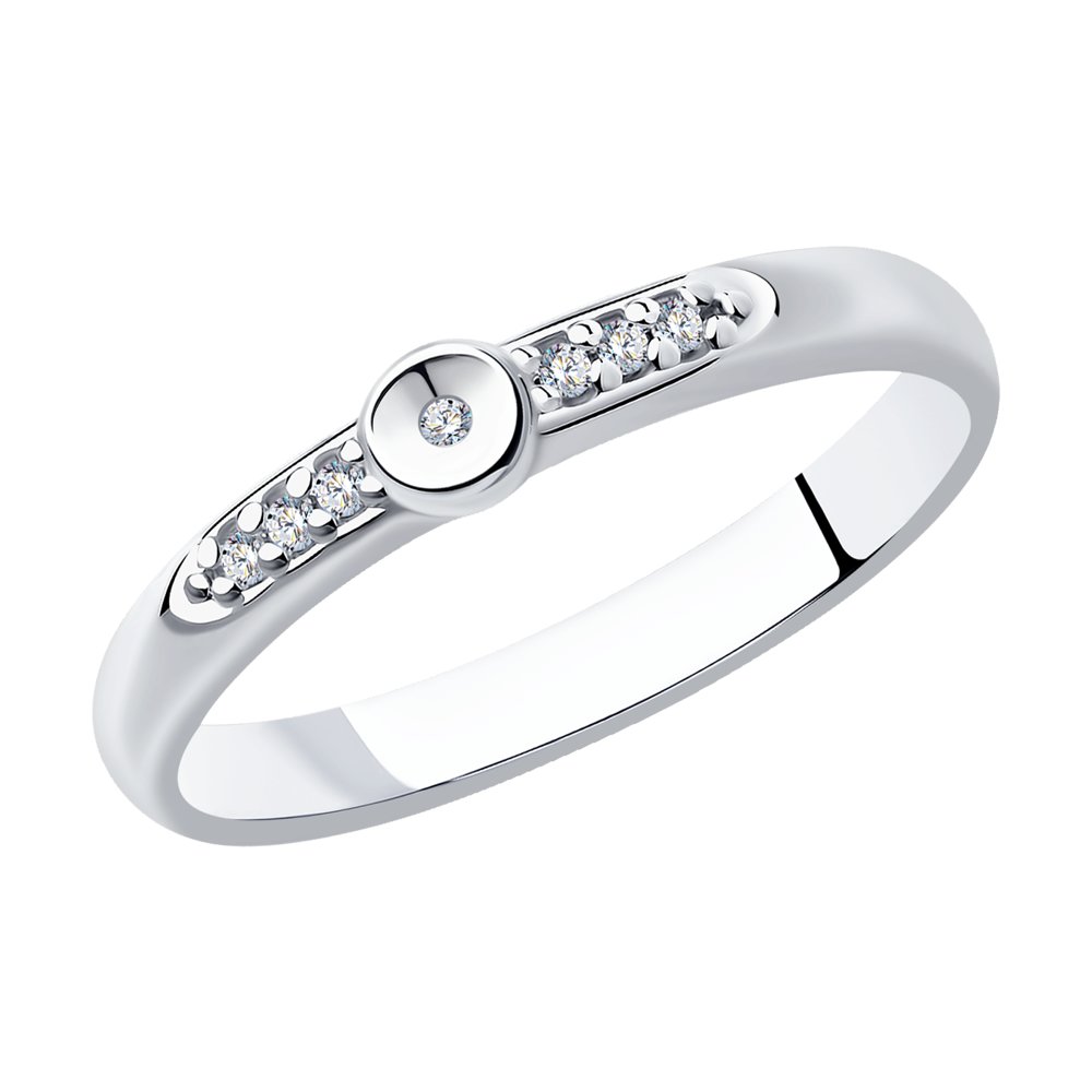 Inel din Argint cu Diamant si Zirconiu, articol 87010044, previzualizare foto 1