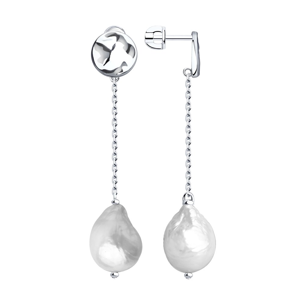 Cercei din Argint cu Perla de apa dulce, articol 92022142, previzualizare foto 1