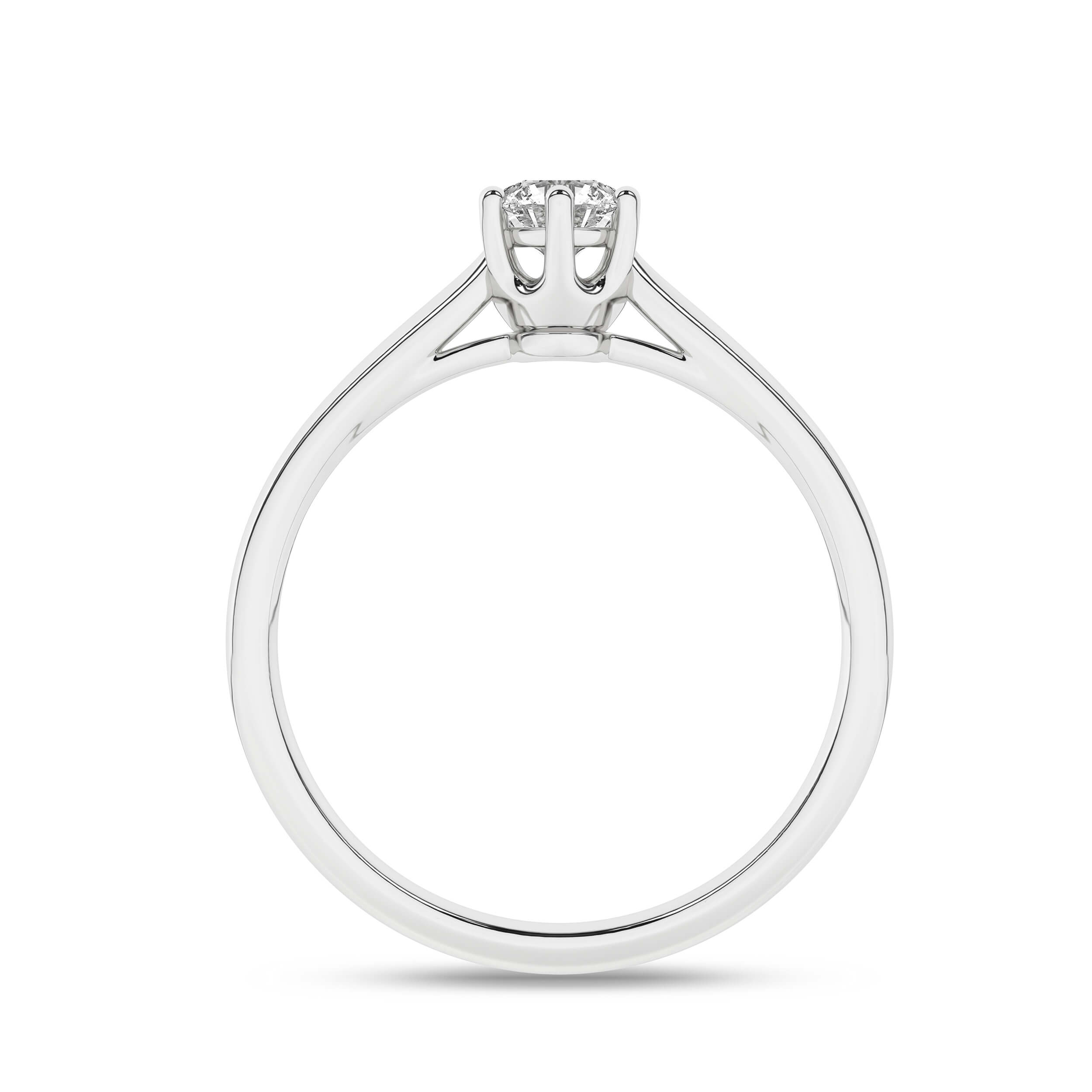 Inel de logodna din Aur Alb 14K cu Diamant 0.25Ct, articol RS1477, previzualizare foto 3