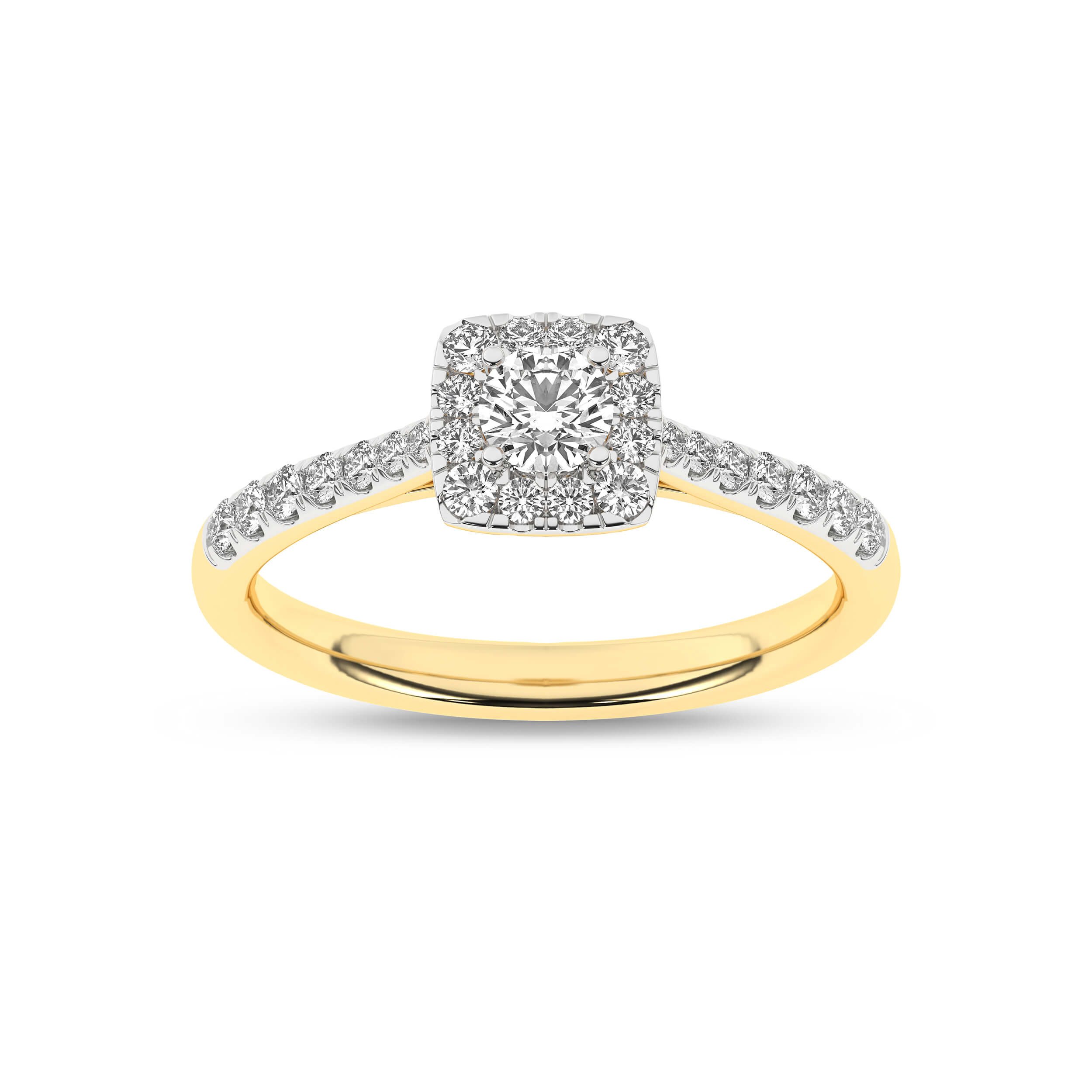 Inel de logodna din Aur Galben 14K cu Diamante 0.50Ct, articol RB17645EG, previzualizare foto 3