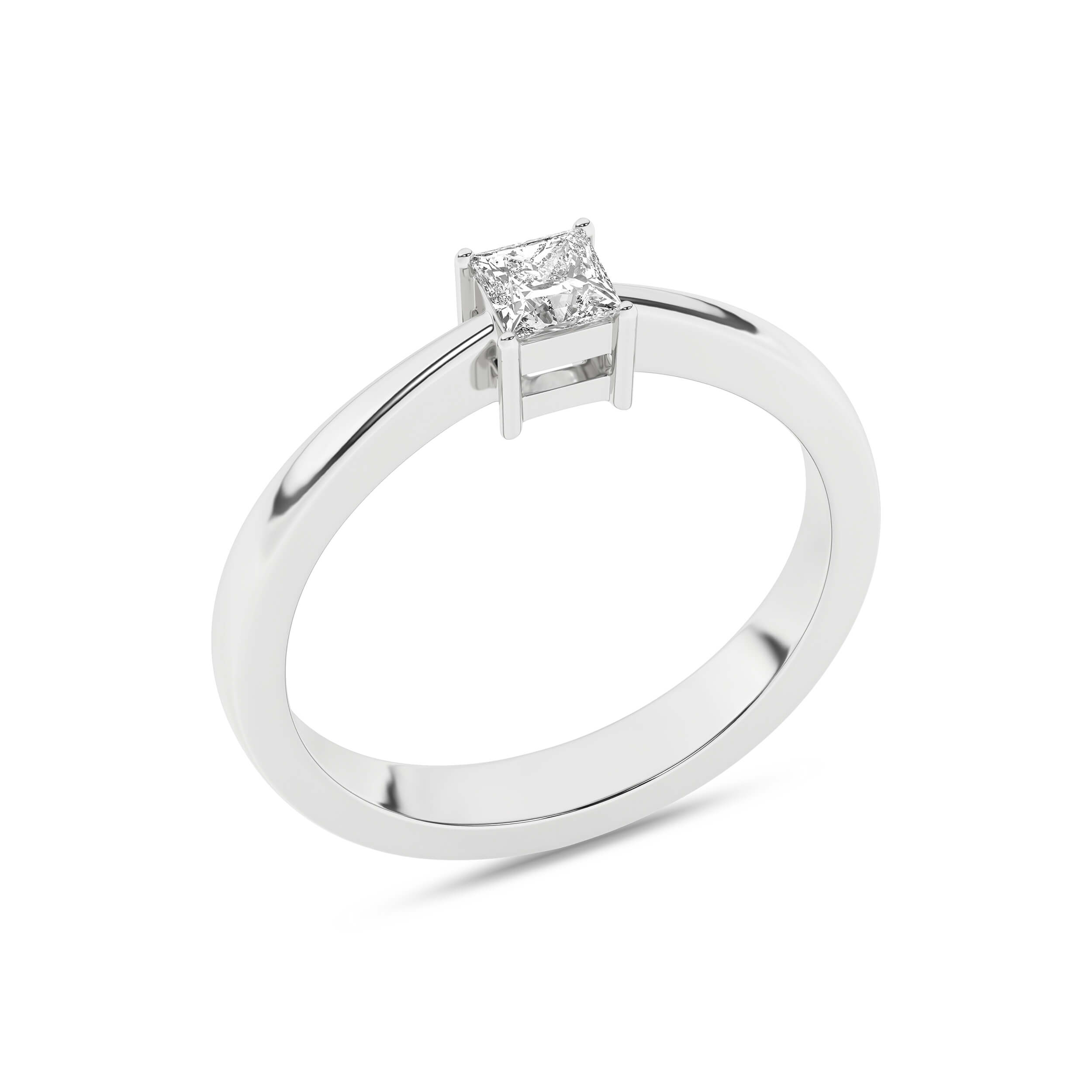 Inel de logodna din Aur Alb 14K cu Diamant 0.25Ct, articol RS1334, previzualizare foto 4