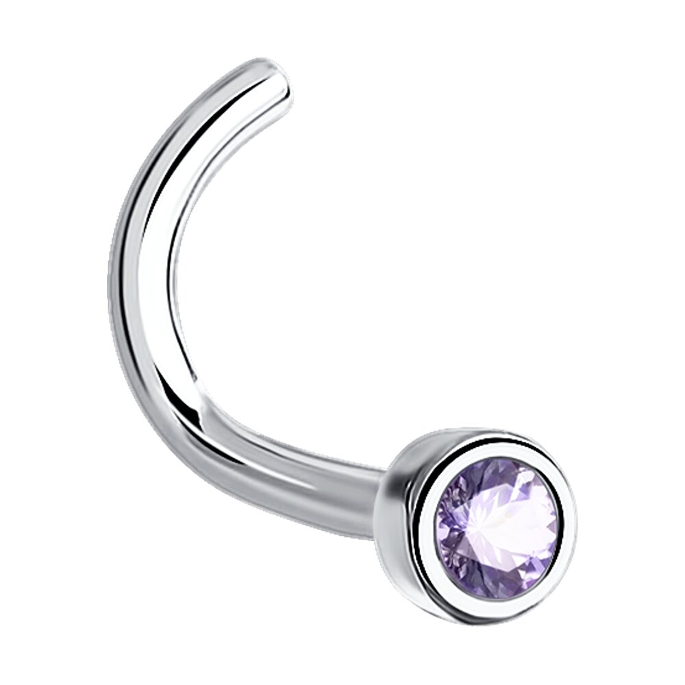 Piercing in nas din Argint cu Zirconiu, articol 94060038, previzualizare foto 2