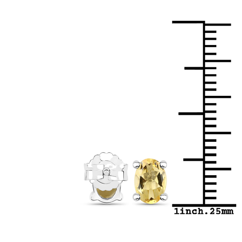 Cercei din Argint cu Citrin 1.56 Carate, articol QE3558C-SS18KW, previzualizare foto 3