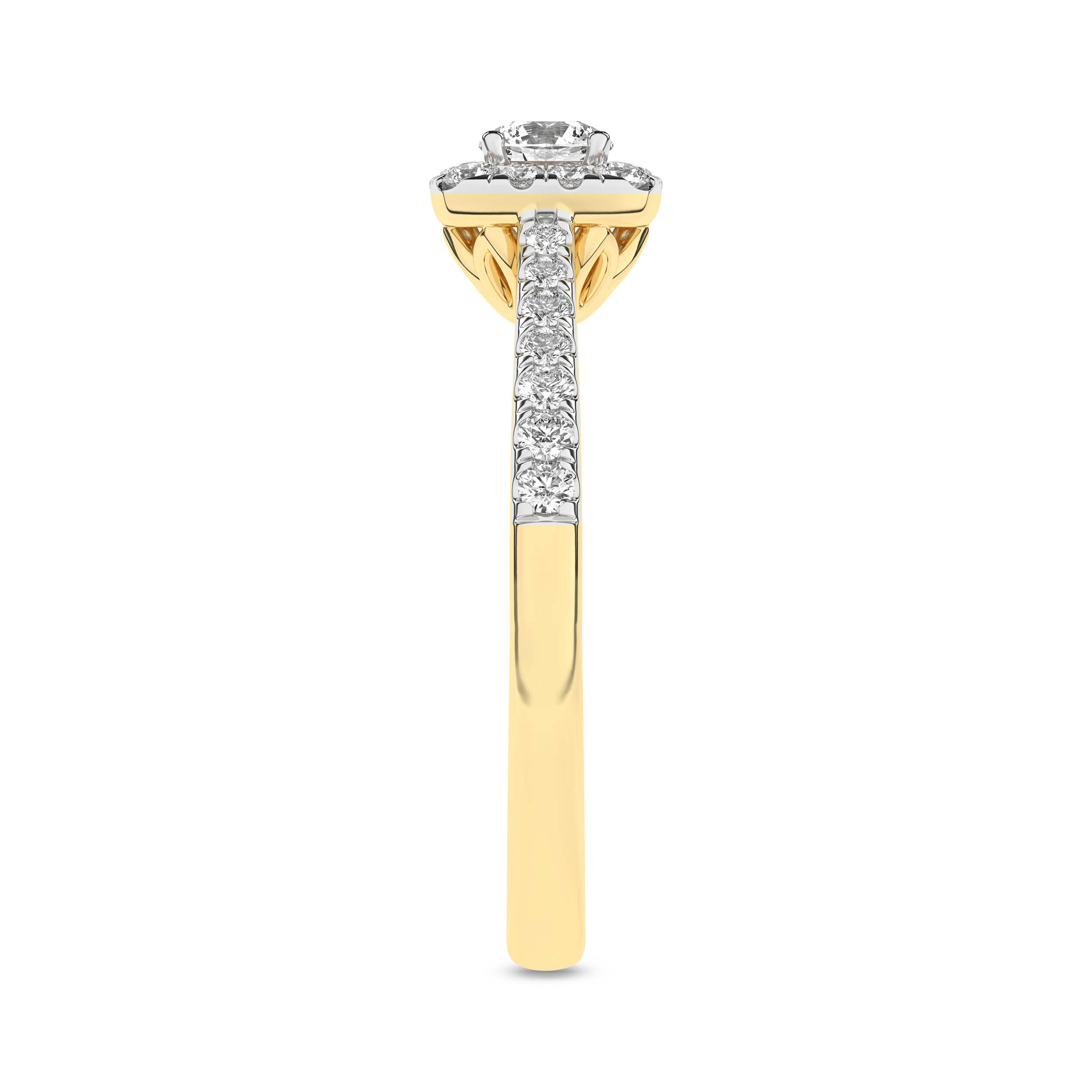 Inel de logodna din Aur Galben 14K cu Diamante 0.50Ct, articol RB17645EG, previzualizare foto 2