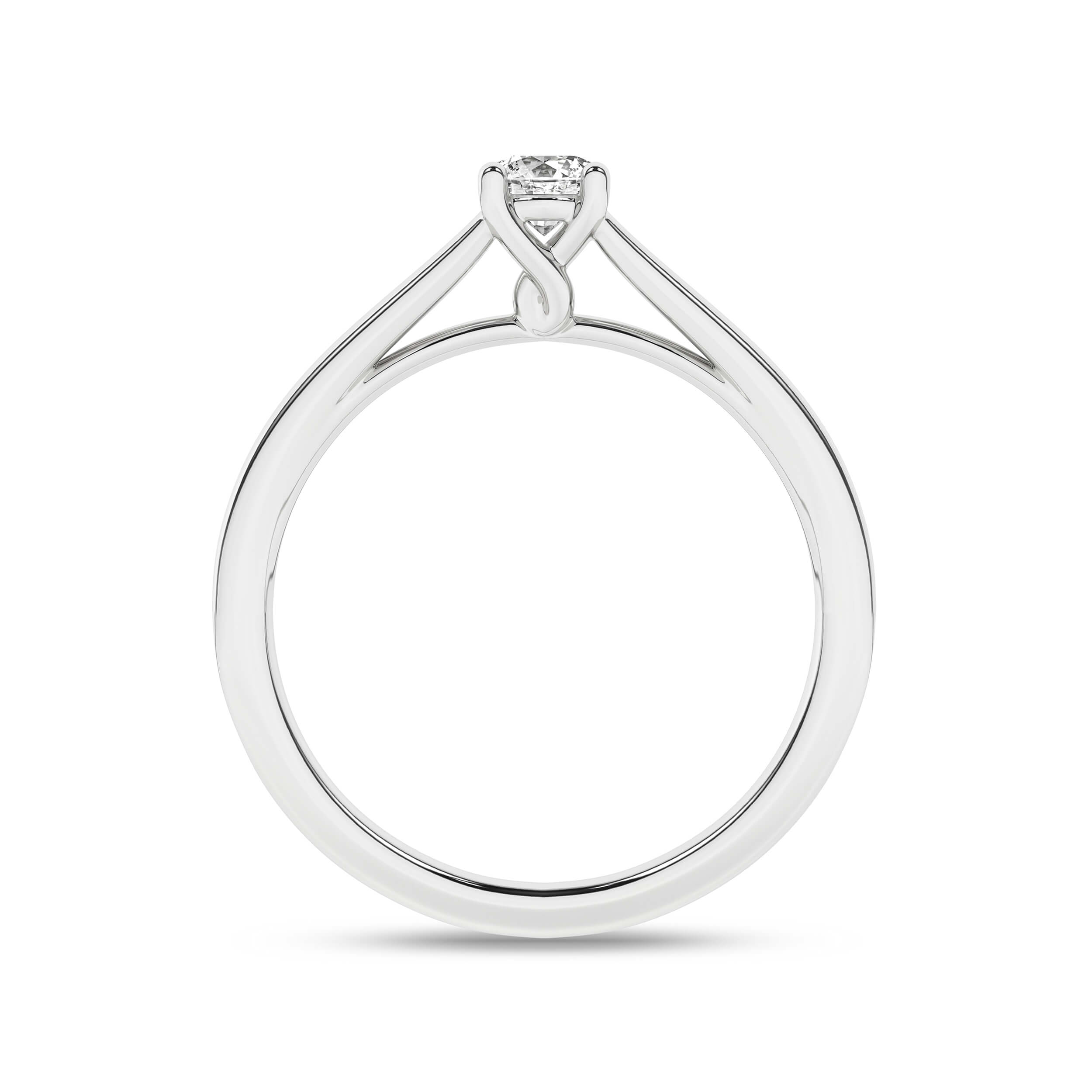 Inel de logodna din Aur Alb 14K cu Diamant 0.25Ct, articol MSD0471EG, previzualizare foto 3