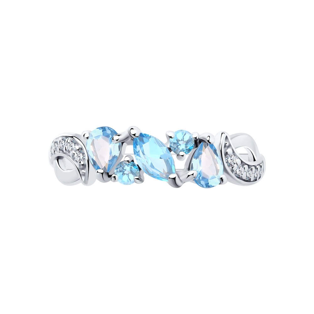 Inel din Argint cu Topaz si Zirconiu, articol 92011590, previzualizare foto 2