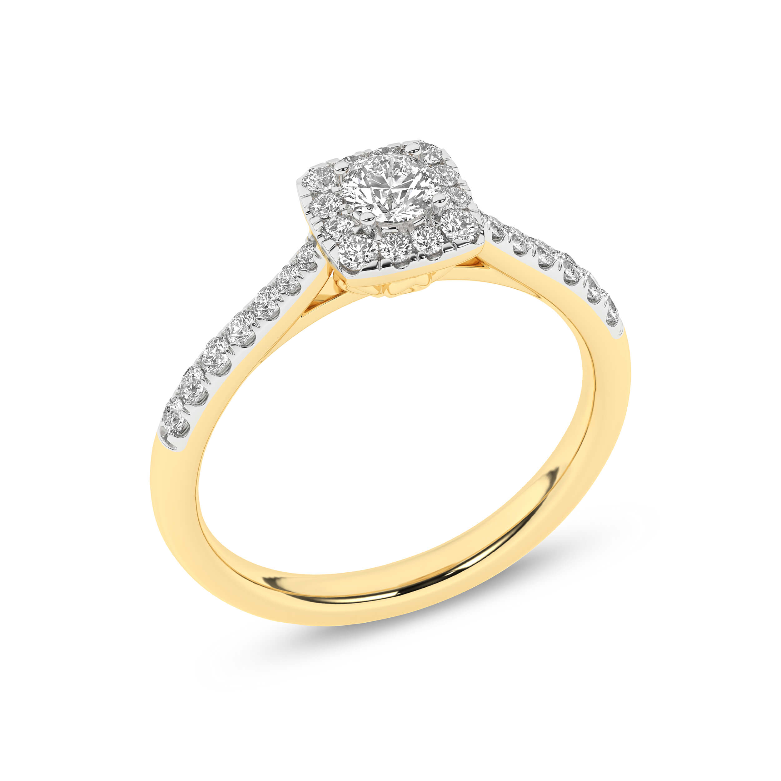 Inel de logodna din Aur Galben 14K cu Diamante 0.50Ct, articol RB17645EG, previzualizare foto 4