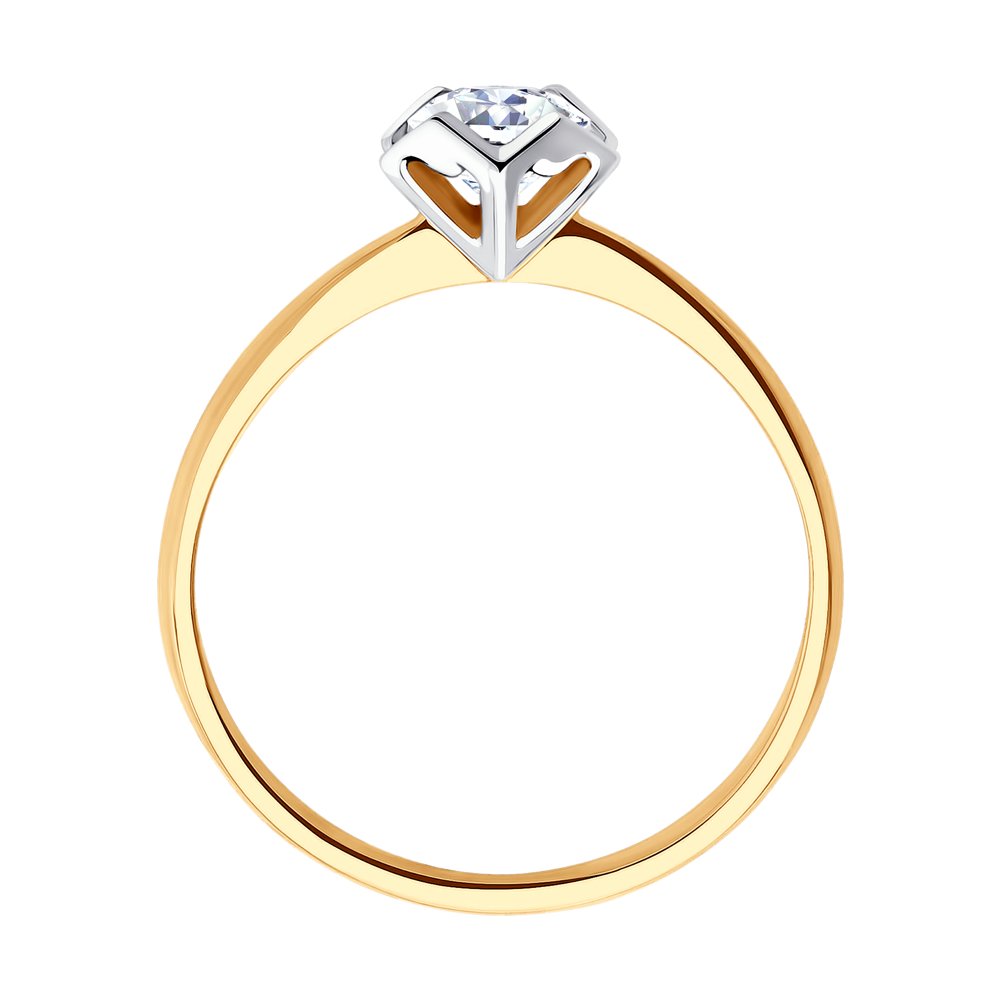 Inel de logodna din Aur Roz 14K cu Zirconiu Swarovski, articol 81010528, previzualizare foto 2