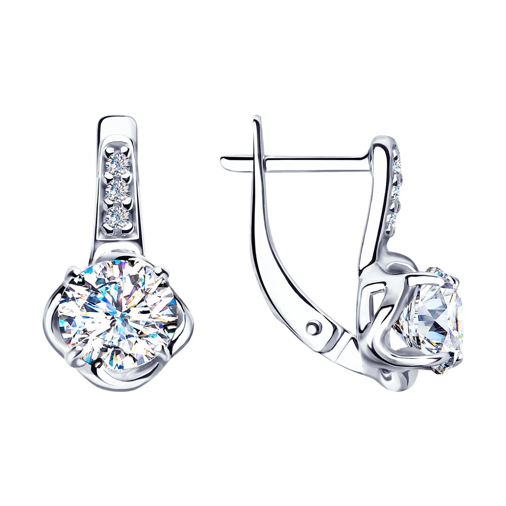 Cercei din Argint cu Zirconiu Swarovski, articol 89020112, previzualizare foto 1