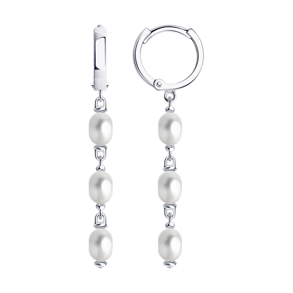 Cercei din Argint cu Perle naturale, articol 92022541, previzualizare foto 1