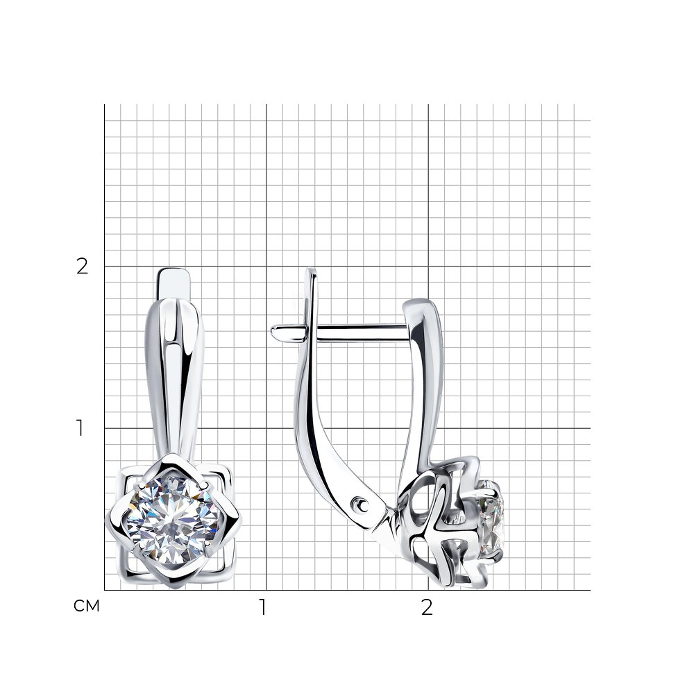 Cercei din Argint cu Zirconiu Swarovski, articol 89020124, previzualizare foto 3