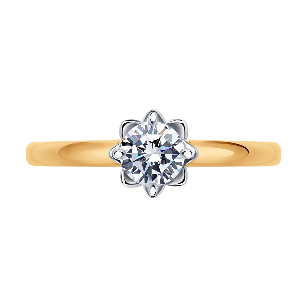 Inel de logodna din Aur Roz 14K cu Zirconiu Swarovski, articol 81010503, previzualizare foto 3