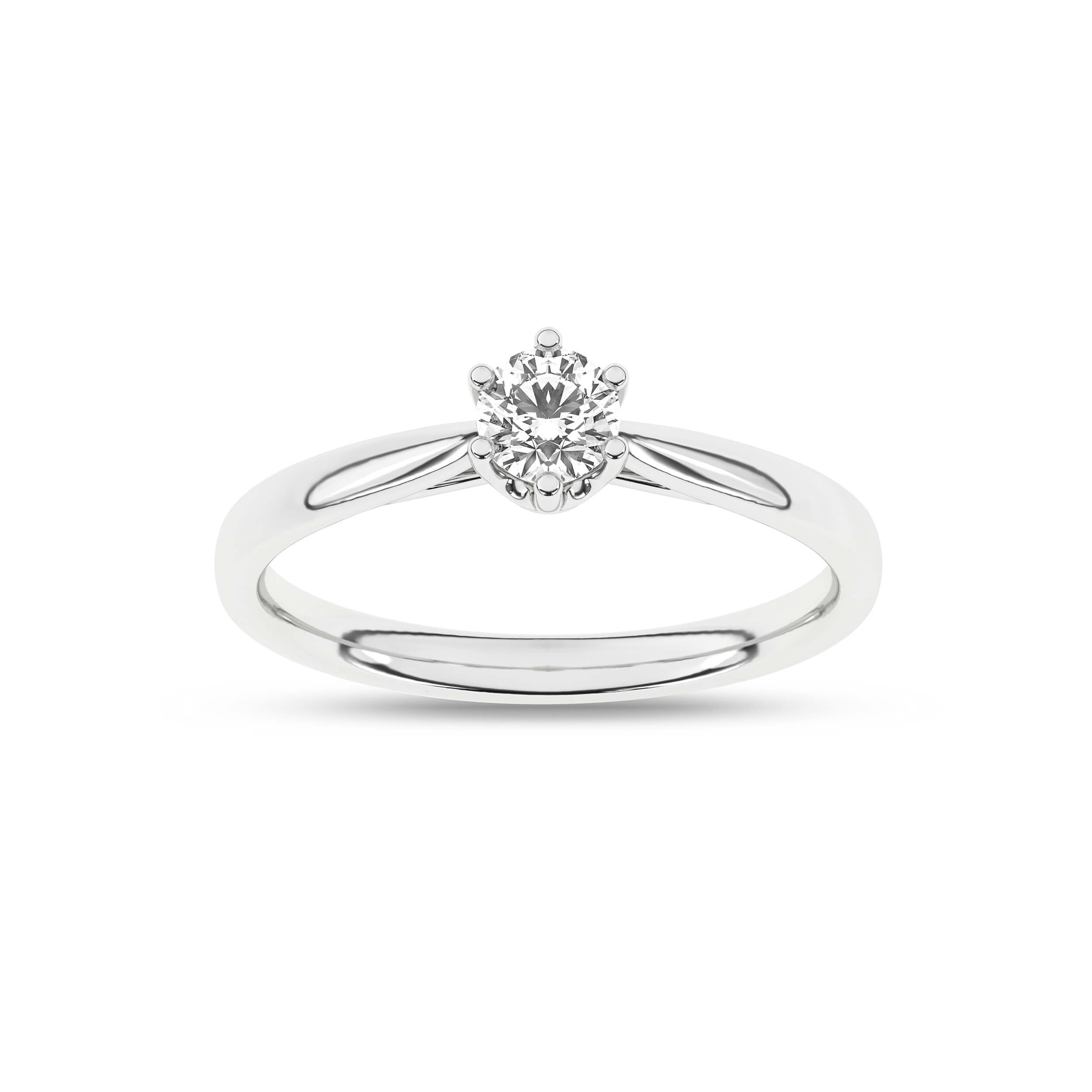 Inel de logodna din Aur Alb 14K cu Diamant 0.25Ct, articol RS1477, previzualizare foto 1