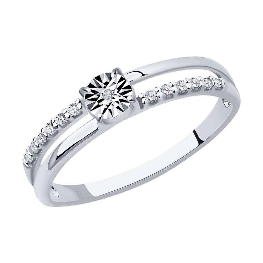 Inel din Argint cu Diamant , articol 87010066, previzualizare foto 1