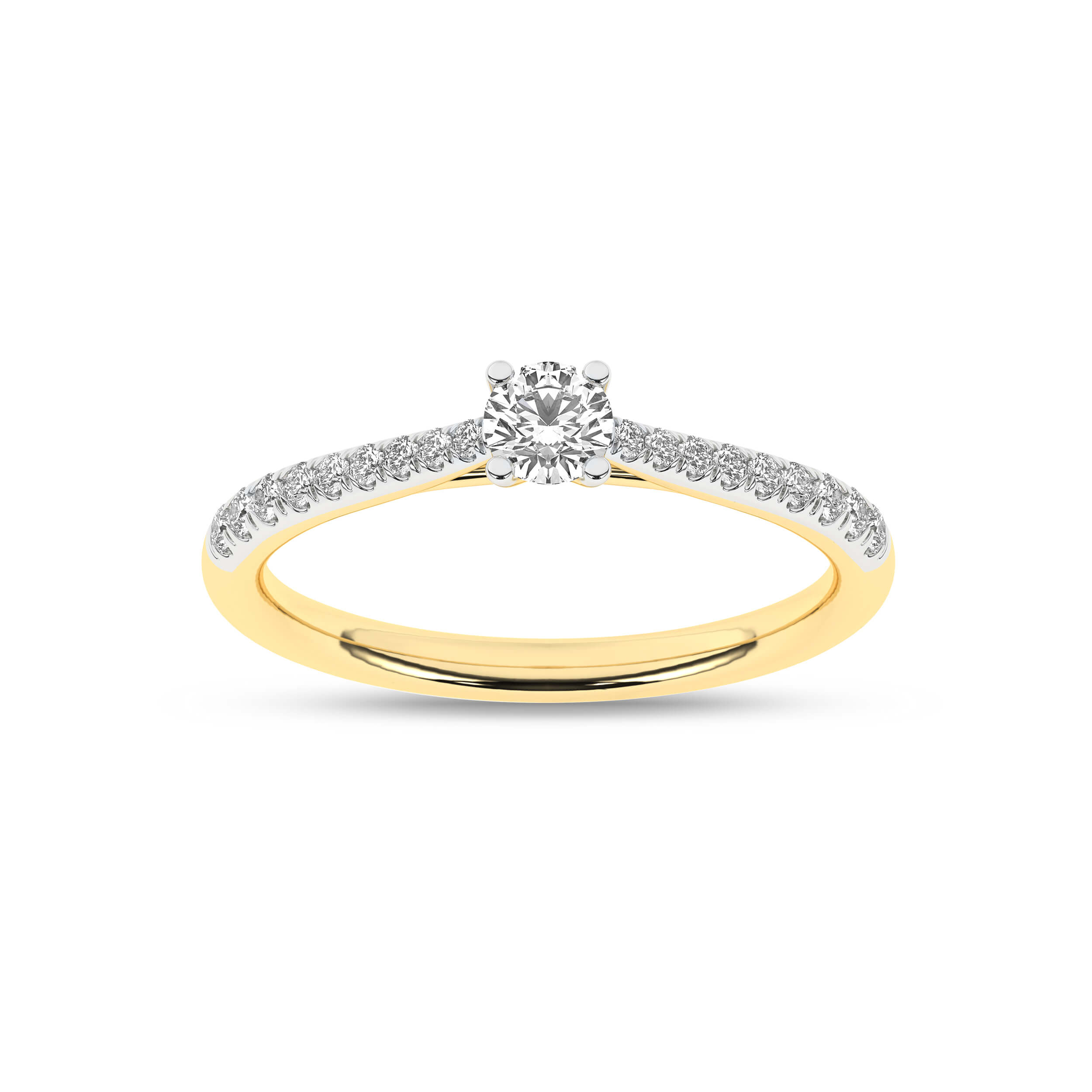 Inel de logodna din Aur Galben 14K cu Diamante 0.33Ct, articol RB21737EG, previzualizare foto 3