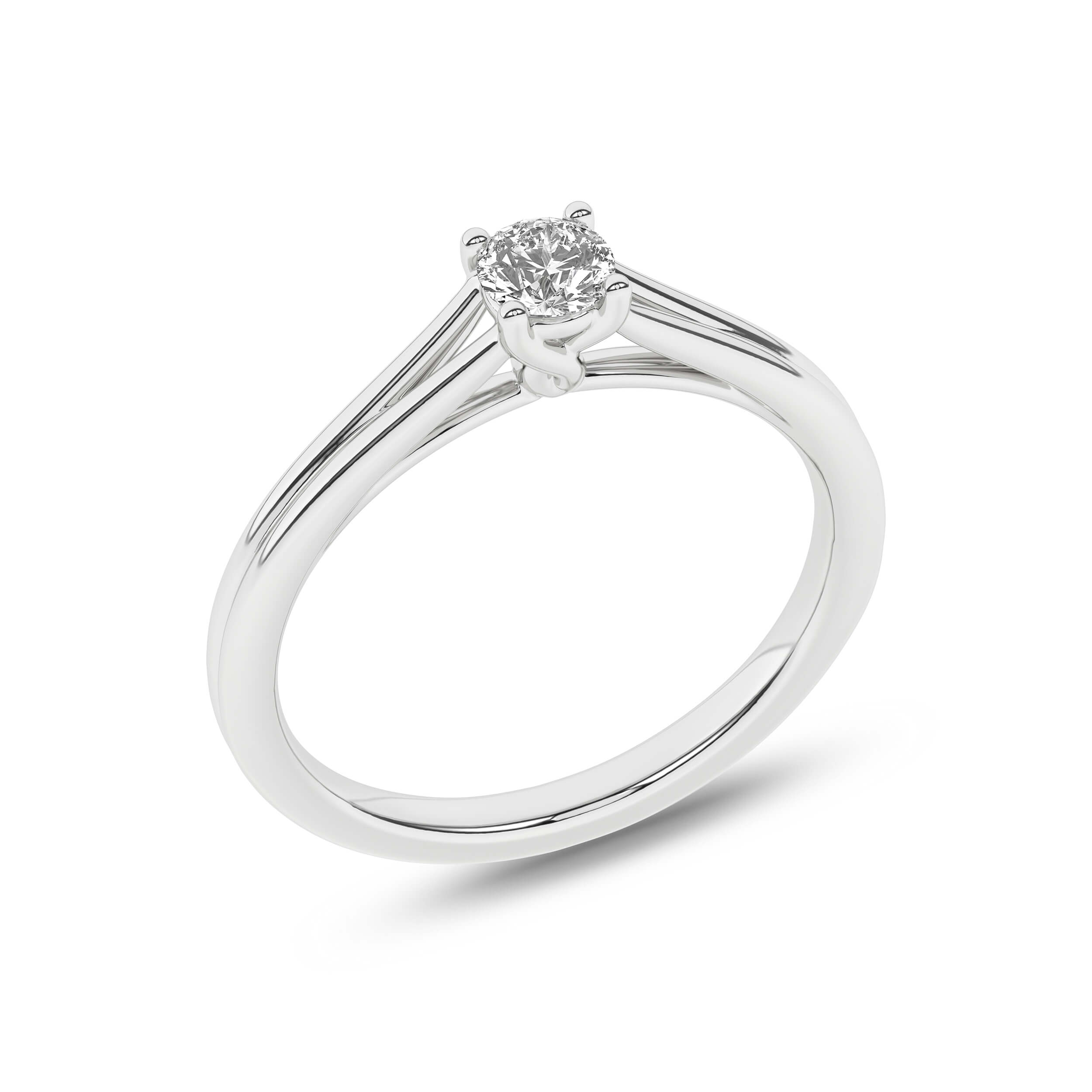 Inel de logodna din Aur Alb 14K cu Diamant 0.25Ct, articol MSD0471EG, previzualizare foto 4