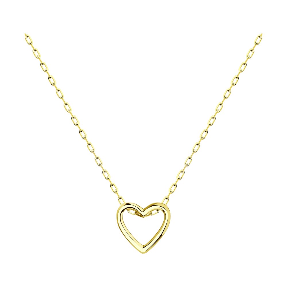 Colier din Aur Galben 14K "Inima", articol 070334-2, previzualizare foto 1