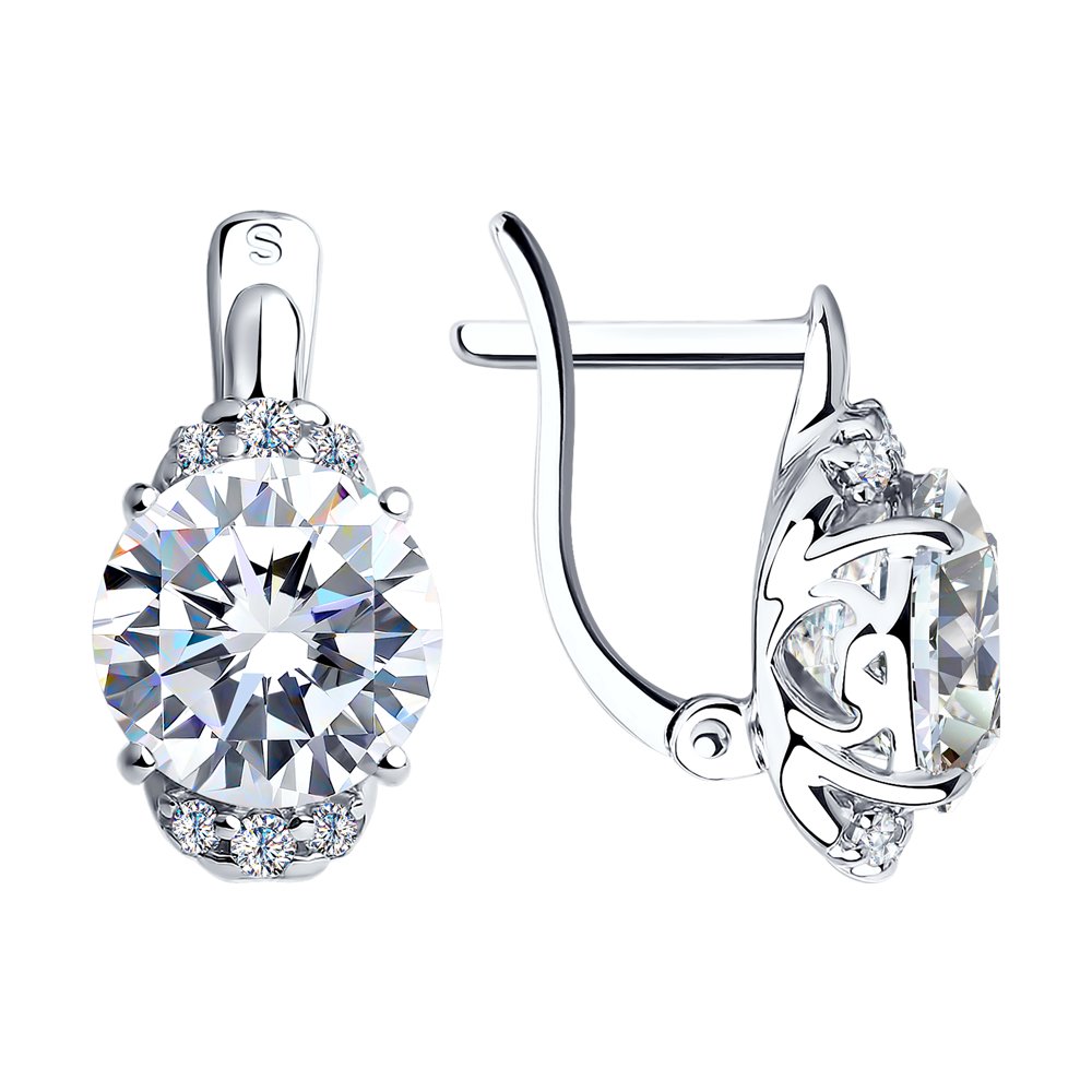 Cercei din Argint cu Zirconiu Swarovski, articol 89020014, previzualizare foto 1