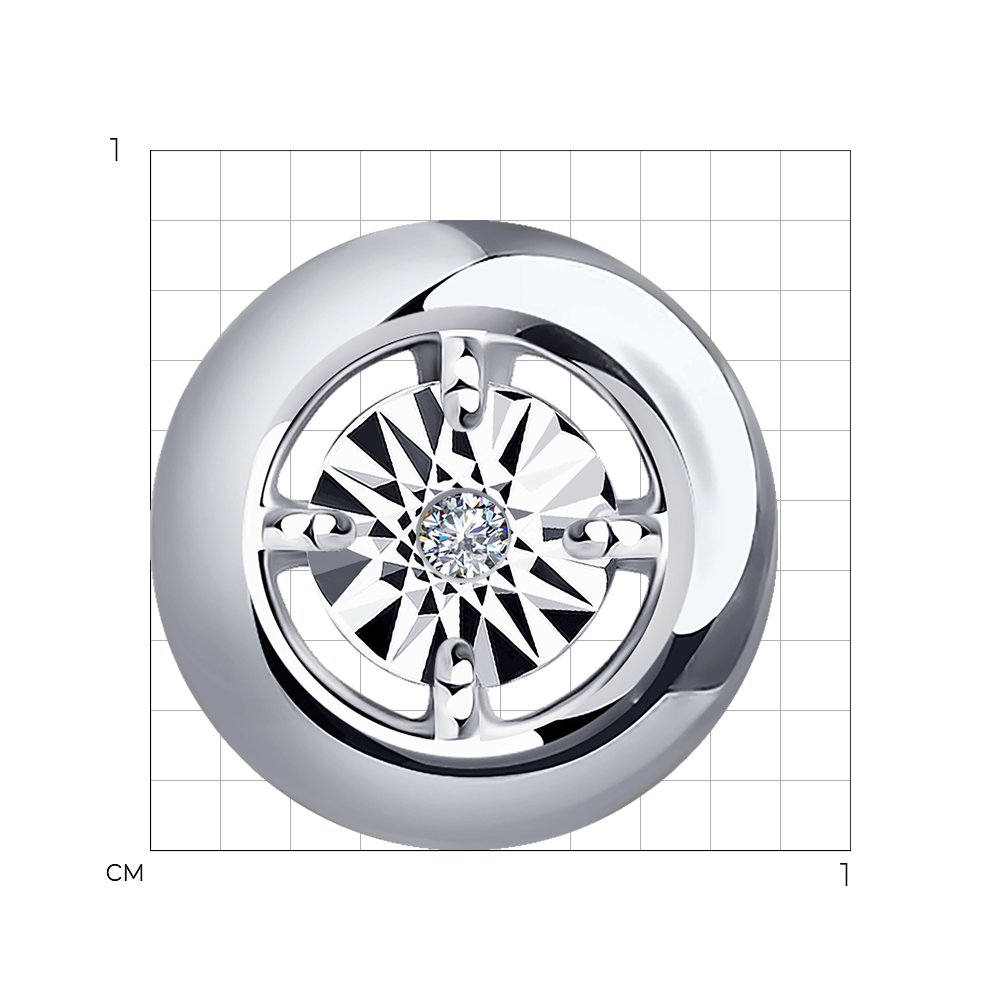 Pandantiv din Argint cu Diamant , articol 87030032, previzualizare foto 3