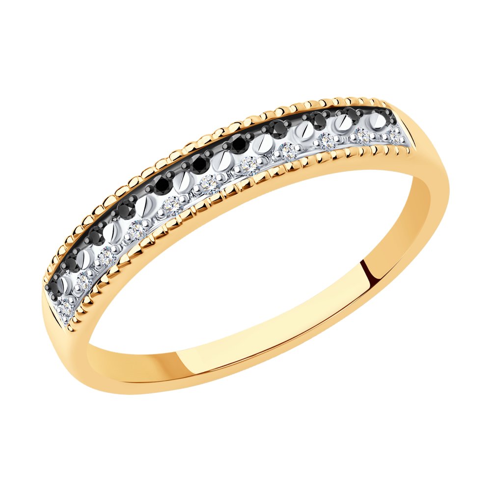 Inel din Aur Roz 14K cu Diamante, articol 7010082, previzualizare foto 1