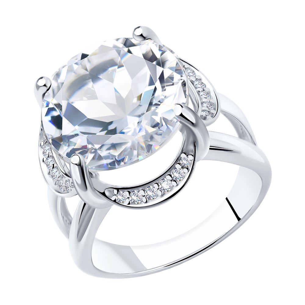 Inel din Argint cu Cristal de Munte si Zirconiu, articol 92010196, previzualizare foto 1