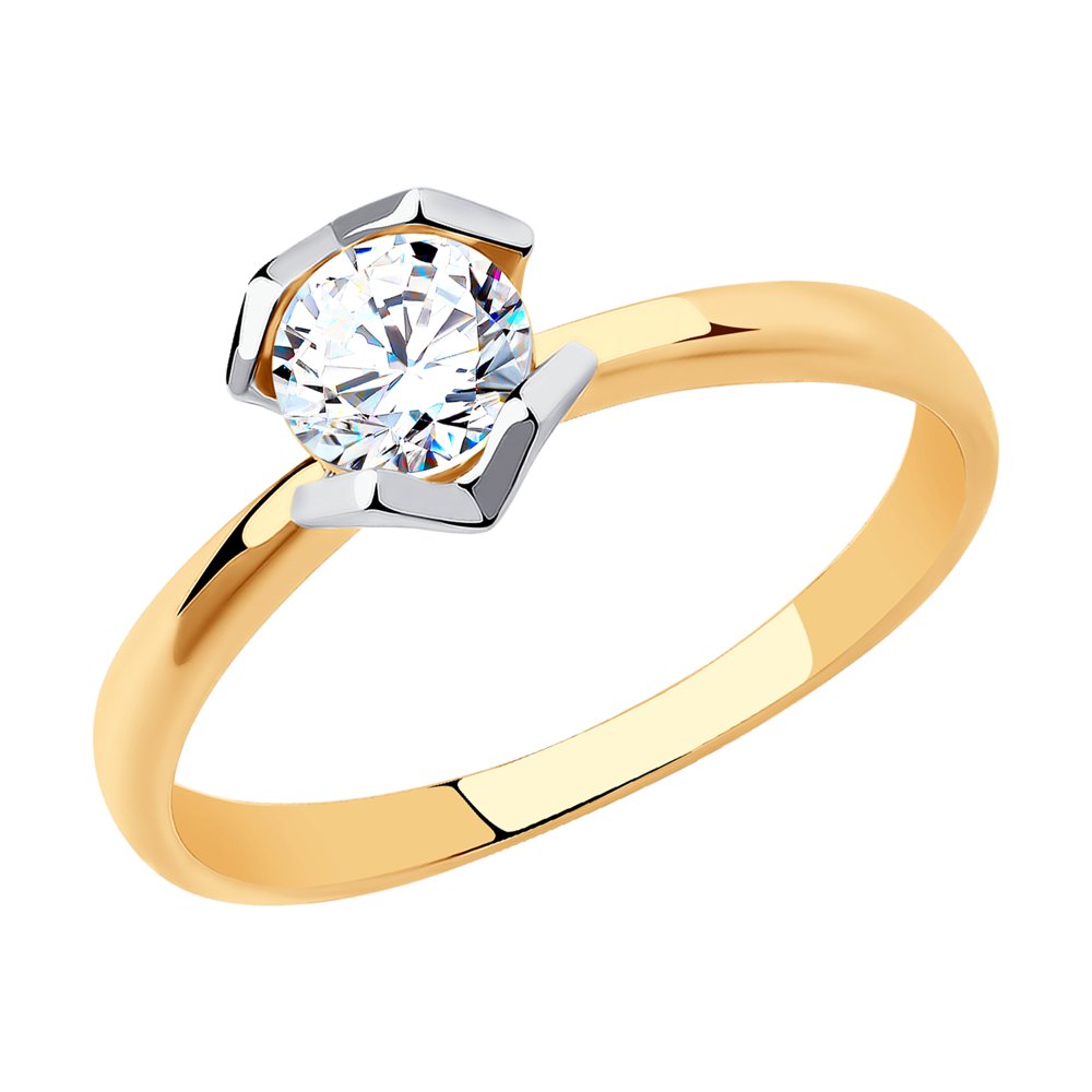 Inel de logodna din Aur Roz 14K cu Zirconiu Swarovski, articol 81010528, previzualizare foto 1