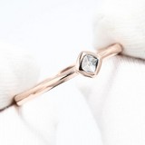 Inel din Argint placat cu Aur cu Diamant, articol 87010026, previzualizare video 1