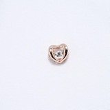 Pandantiv “Inima” din Aur Roz 14K cu Diamant, articol 1030736, previzualizare video 1