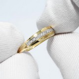 Inel din Aur Galben 14K cu Diamante, articol 1011549-2, previzualizare video 1