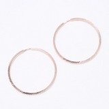 Cercei Congo din Aur Roz 14K diametrul 30mm, articol 140046, previzualizare video 1