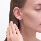 Cercei din Aur Alb 14K cu Topaz si Zirconiu, articol 725914-3, previzualizare video 1