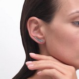 Cercei din Aur Roz 14K cu Topaz , articol 724231, previzualizare video 1
