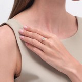 Inel din Aur Galben 14K cu Zirconiu, articol 010184-2, previzualizare video 1