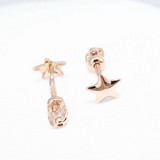 Cercei din Aur Roz 14K ""Stele"", articol 021823, previzualizare video 1