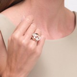 Inel din Aur Roz 14k, articol 018774, previzualizare video 2