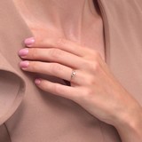 Inel din Aur Roz 14K cu Zirconiu, articol 017950, previzualizare video 1