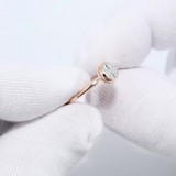 Inel din Aur Roz 14K cu Diamante, articol 1012118, previzualizare video 1