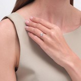 Inel din Aur Roz 14K cu Topaz si Zirconiu, articol 716429, previzualizare video 2