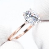 Inel din Argint placat cu Aur cu Zirconiu Swarovski, articol 89010075, previzualizare video 1
