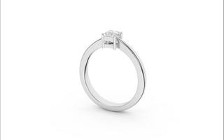 Inel de logodna din Aur Alb 14K cu Diamant 0.25Ct, articol RS1334, previzualizare video 1