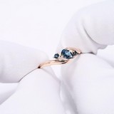 Inel din Aur Roz 14k cu Topaz, articol 715081, previzualizare video 1